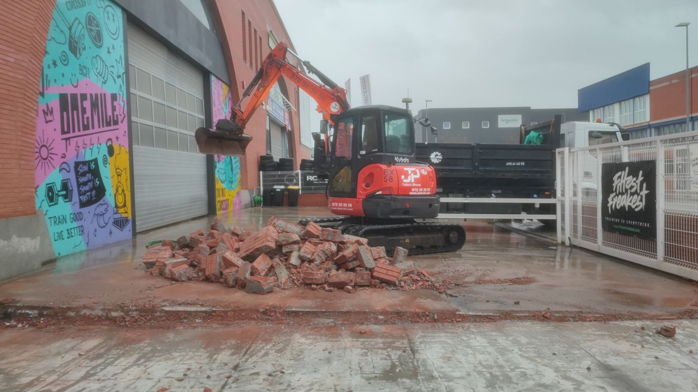 Derribos y demolición — obra real de Excavaciones Buendía