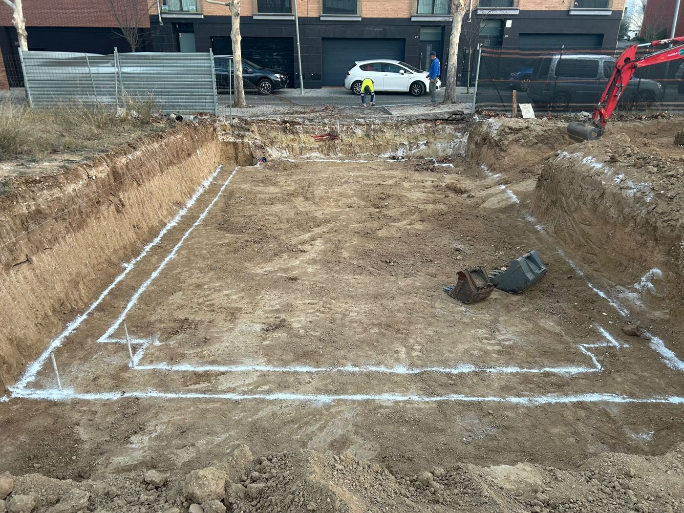 Excavación de piscinas — obra real de Excavaciones Buendía